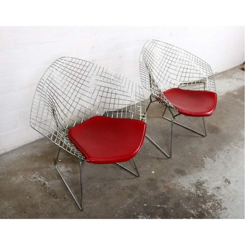 Pair of Diamond chairs by Harry Bertoia, KNOLL - 1960s**