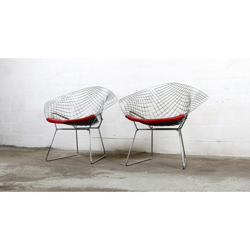 Pair of Diamond chairs by Harry Bertoia, KNOLL - 1960s**