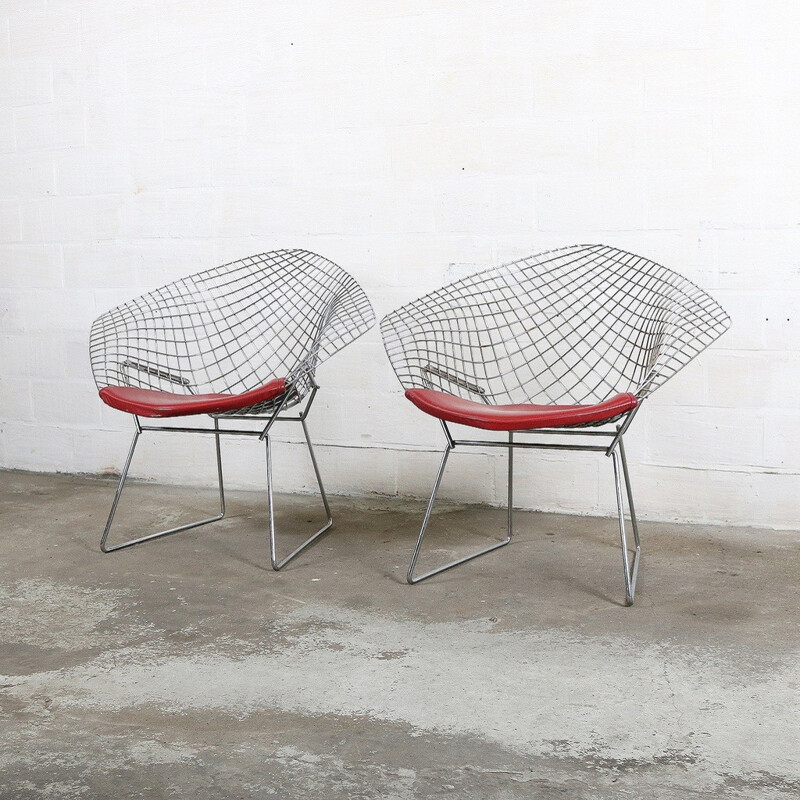 Pair of Diamond chairs by Harry Bertoia, KNOLL - 1960s**