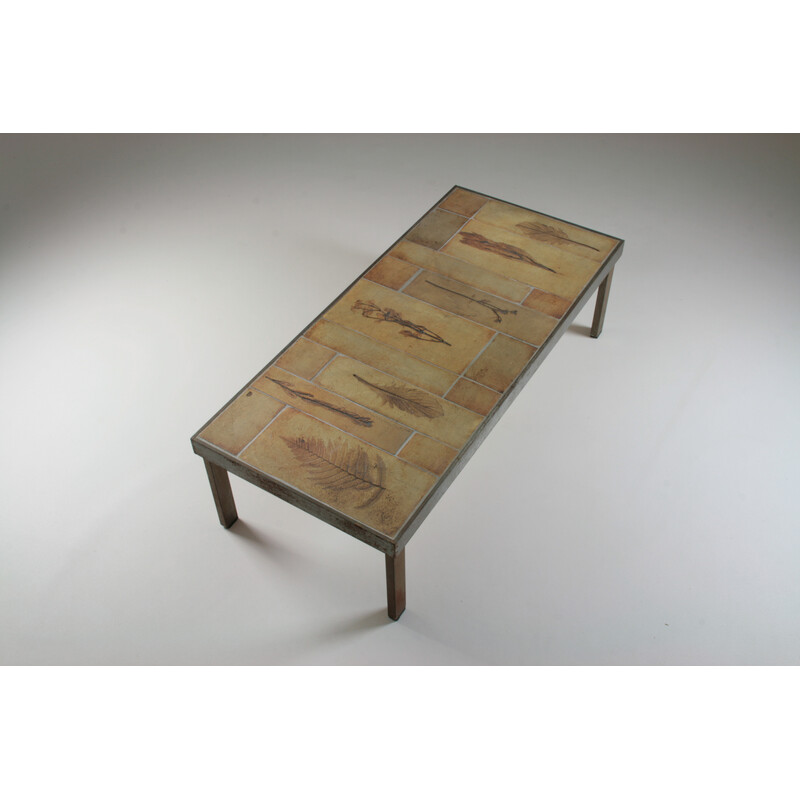 Vintage coffee table Garrigue by Roger Capron, France 1960