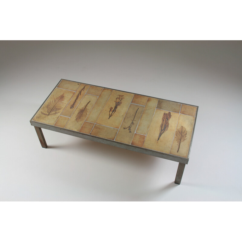 Vintage coffee table Garrigue by Roger Capron, France 1960