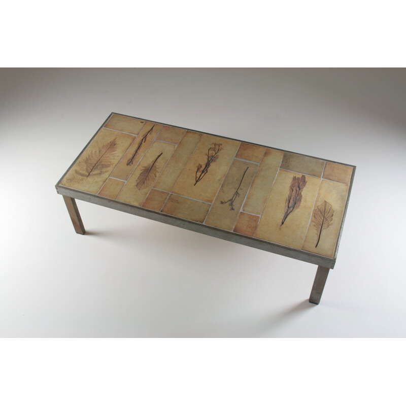 Vintage coffee table Garrigue by Roger Capron, France 1960