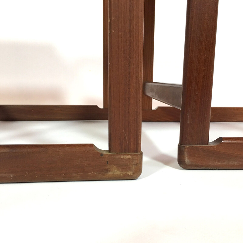 Scandinavian nesting tables in teak - 1960