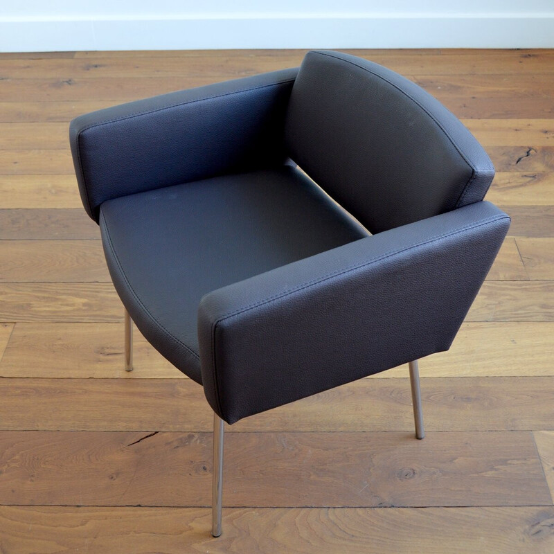 Vintage fauteuil "Conseil" van Pierre Guariche voor Meurop, België 1960