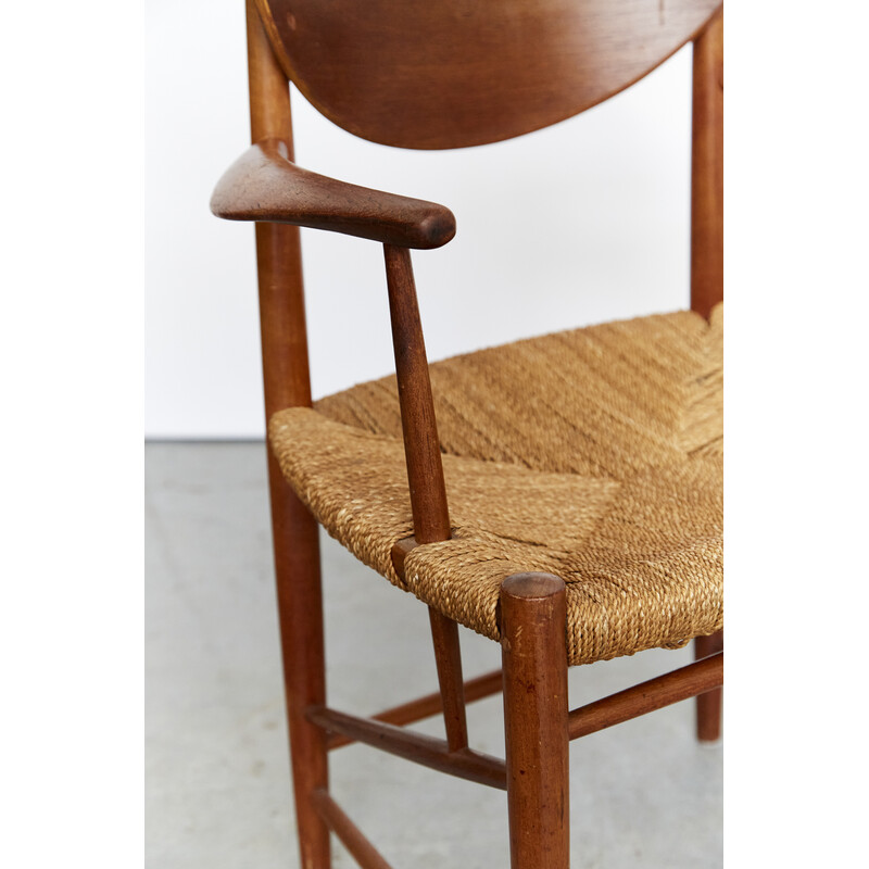 Vintage fauteuil No.317 van Peter Hvidt en Orla Mølgaard-Nielsen voor Søborg