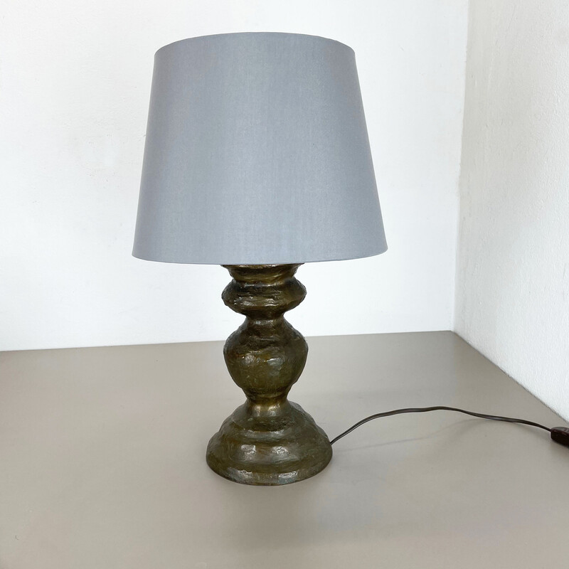 Lampe de table vintage en bronze, Autriche 1960