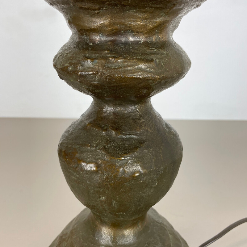 Lampe de table vintage en bronze, Autriche 1960