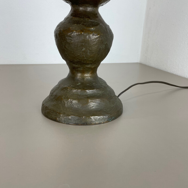 Lampe de table vintage en bronze, Autriche 1960