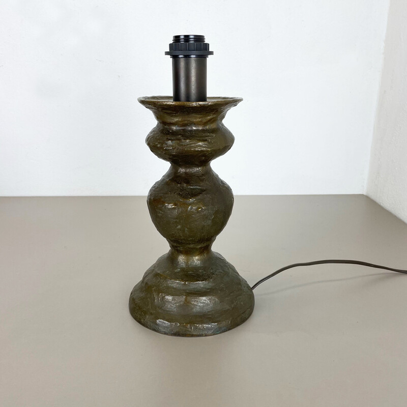 Lampe de table vintage en bronze, Autriche 1960