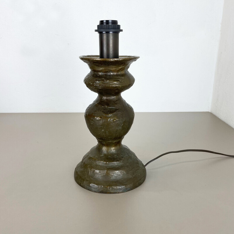 Vintage bronze table lamp, Austria 1960s