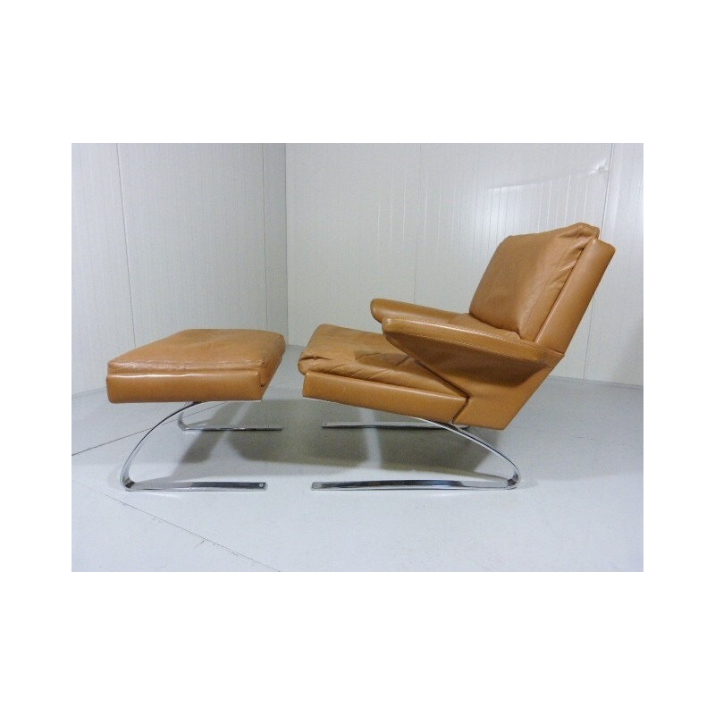 Swing lounge Chair and its ottoman, Adolf REINHOLD - 1960s