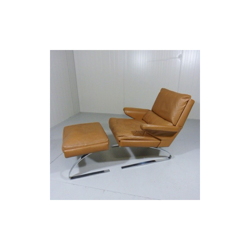 Swing lounge Chair and its ottoman, Adolf REINHOLD - 1960s