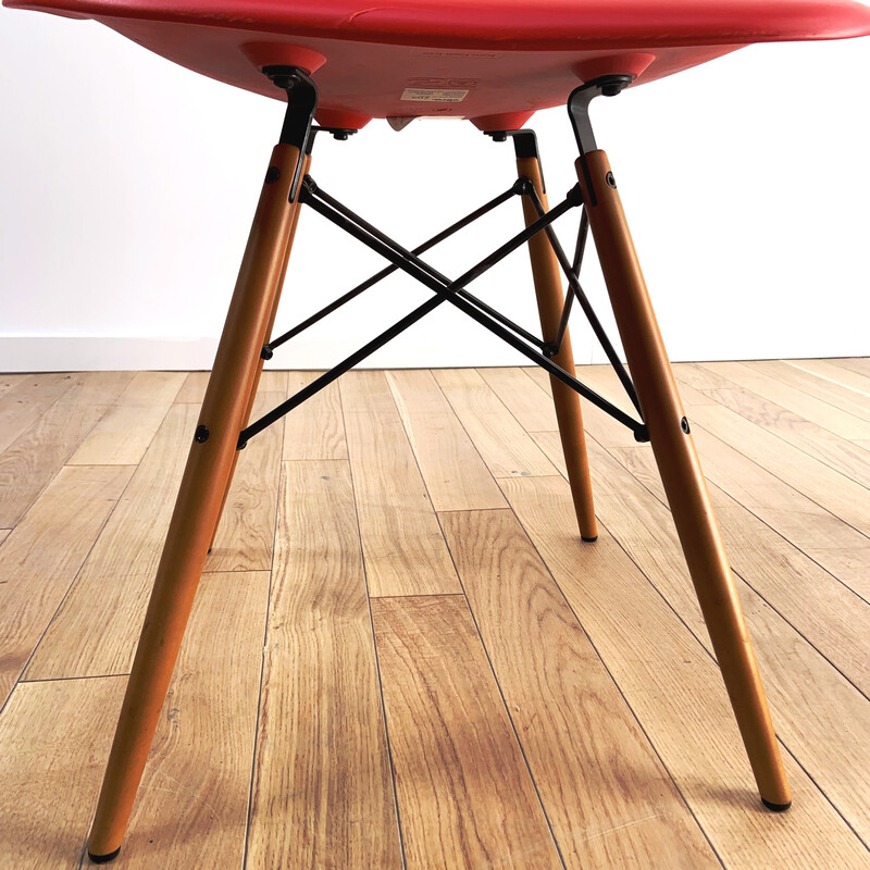 Vintage Dsw stoel van Charles en Ray Eames voor Vitra