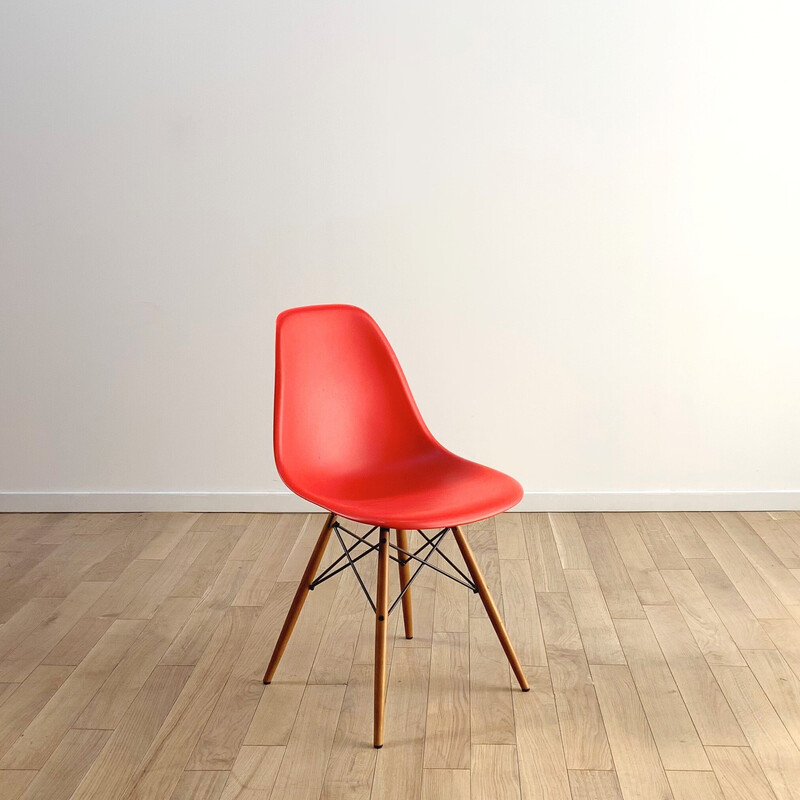 Vintage Dsw stoel van Charles en Ray Eames voor Vitra