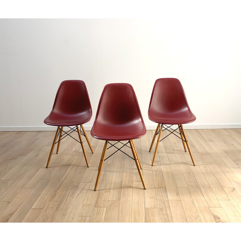 Vintage Dsw stoel van Charles en Ray Eames voor Vitra