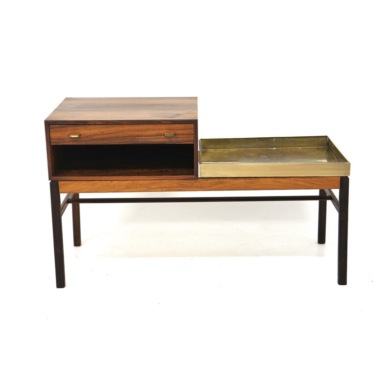 Vintage "Casino" console in rosewood by Engström and Myrstrand for Tingströms, Sweden 1960