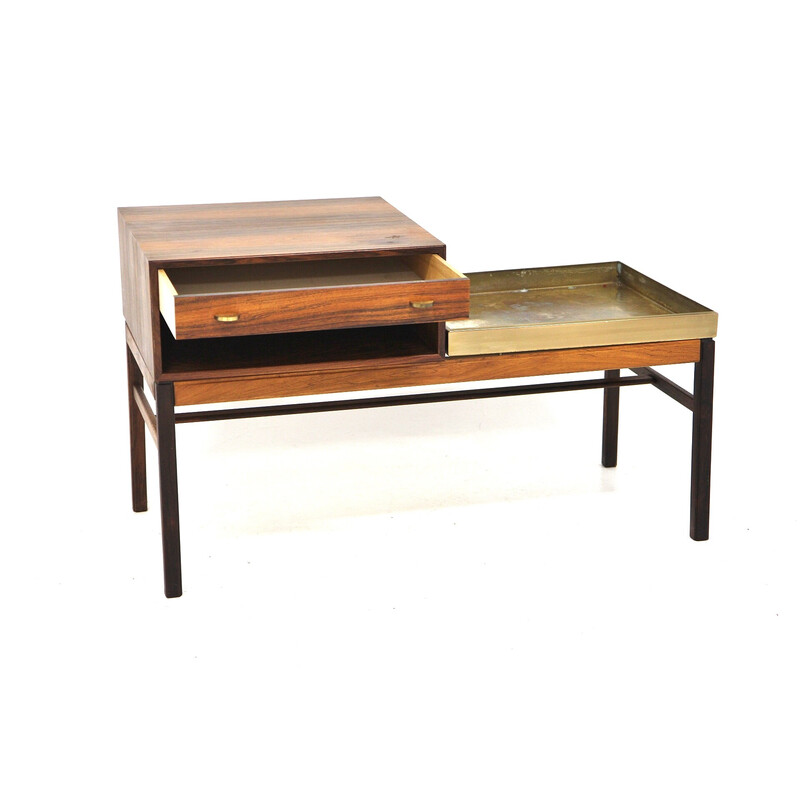 Vintage "Casino" console in rosewood by Engström and Myrstrand for Tingströms, Sweden 1960
