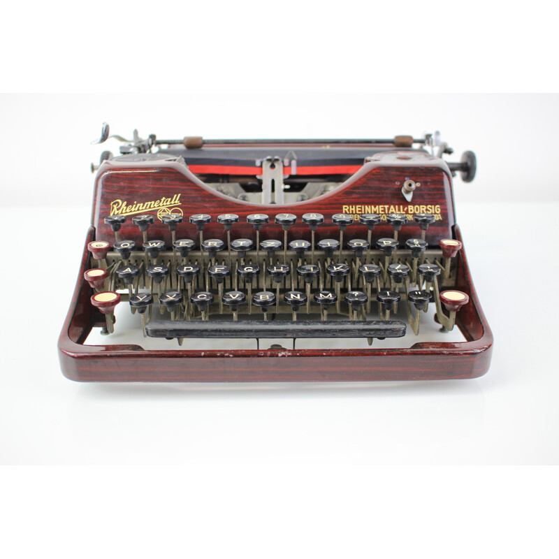 Vintage portable typewriter Rheinmetall, Germany 1931
