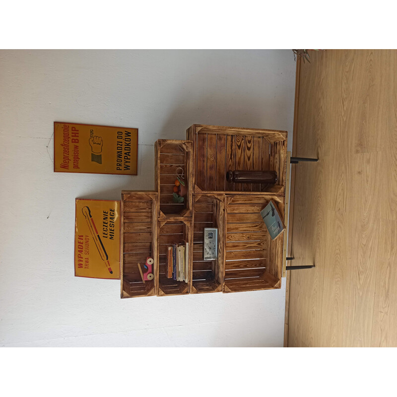 Ensemble de boîtes vintage en bois
