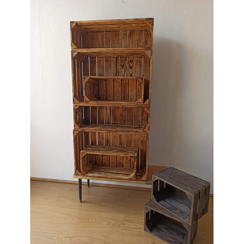 Set di scatole di legno vintage