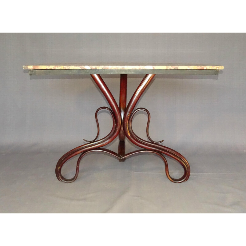 Vintage marble console table "Thonet n3", 1880s