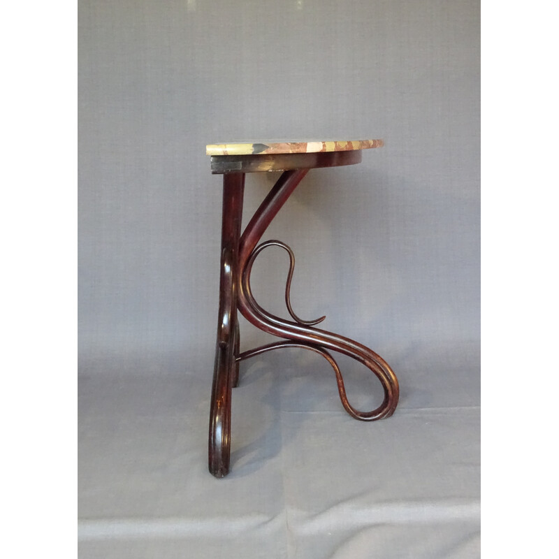 Vintage marble console table "Thonet n3", 1880s