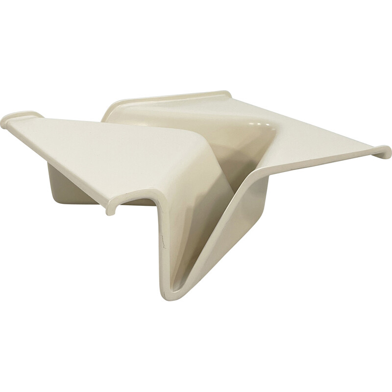 Vintage white Kappa coffee table in fiberglass by Cesare Leonardi and Franca Stagi for Fiarm, 1970s