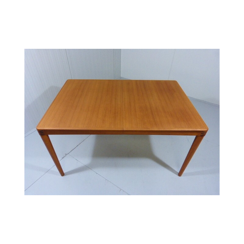 Large dining table in teak, Henry W. KLEIN - 1960s