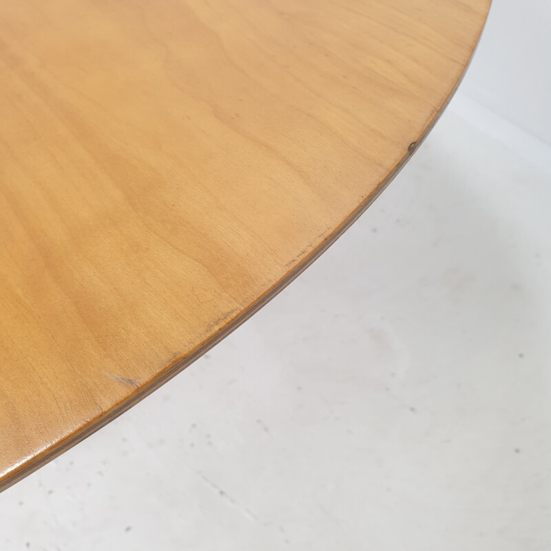 Vintage oval dining table by Pierre Paulin for Artifort