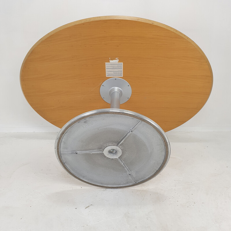 Vintage oval dining table by Pierre Paulin for Artifort