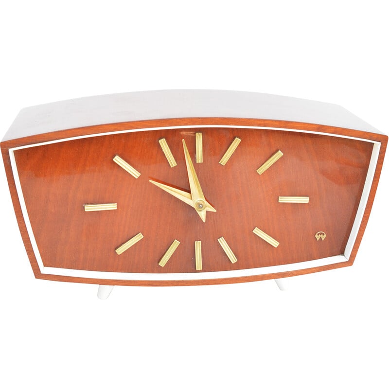 Vintage fireplace clock Fm Sonneberg, Germany 1960s