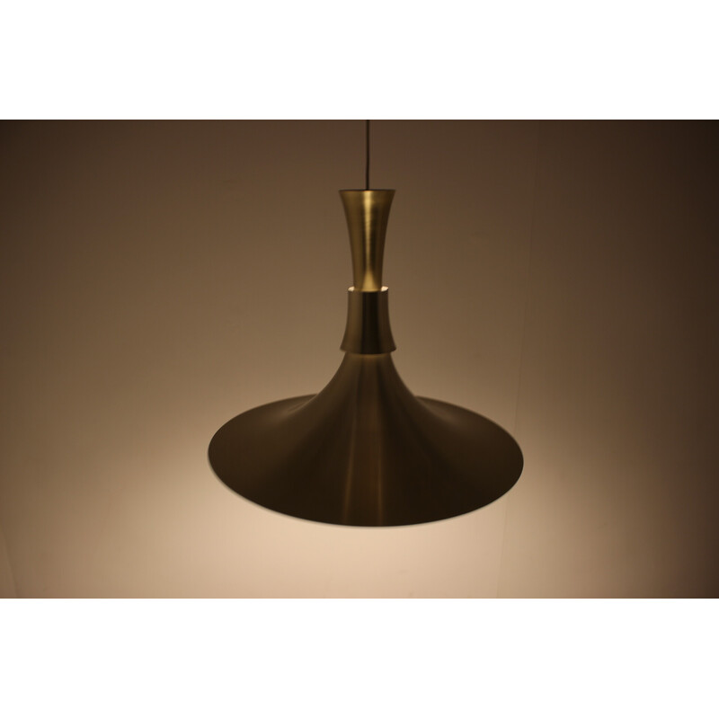 Lámpara colgante vintage Nordsted de madera curvada para Lyskaer Lighting, Dinamarca años 60