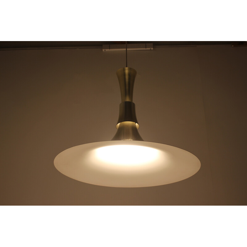 Lámpara colgante vintage Nordsted de madera curvada para Lyskaer Lighting, Dinamarca años 60
