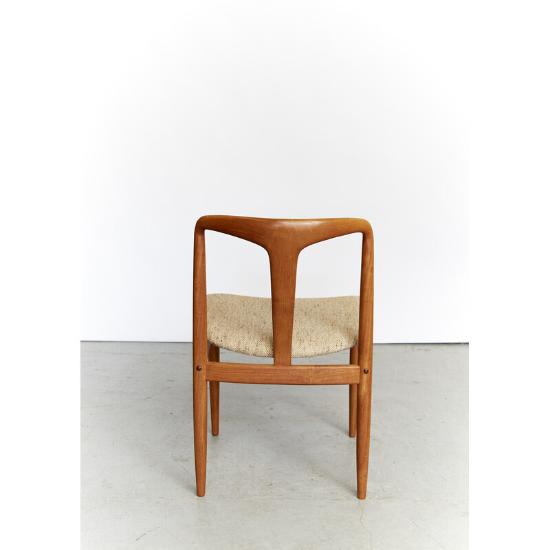 Set of 4 vintage teak and wool Juliane chairs by Johannes Andersen for Uldum, 1960s