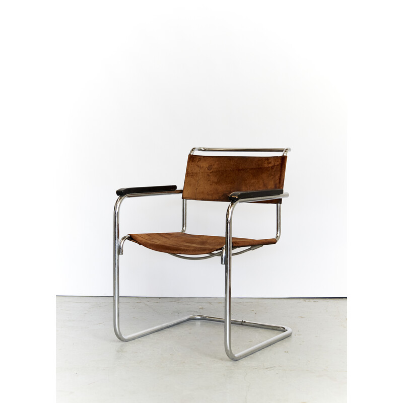 Par de poltronas modelo S34 de Mart Stam para Thonet, década de 1970