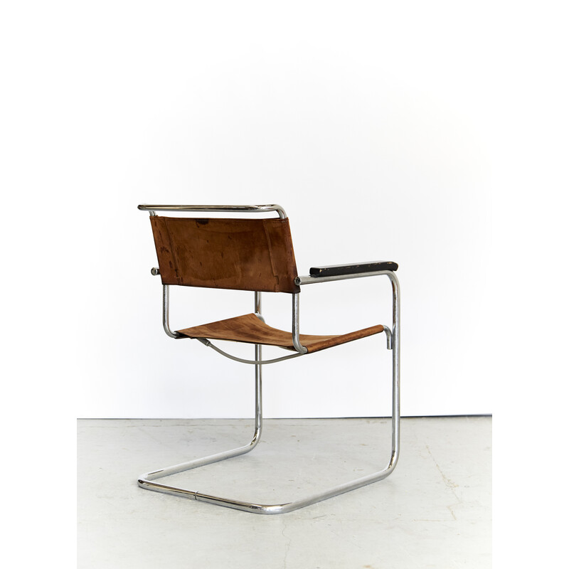 Par de poltronas modelo S34 de Mart Stam para Thonet, década de 1970