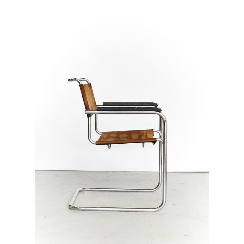 Paar Vintage-Sessel Modell S34 von Mart Stam für Thonet, 1970er Jahre