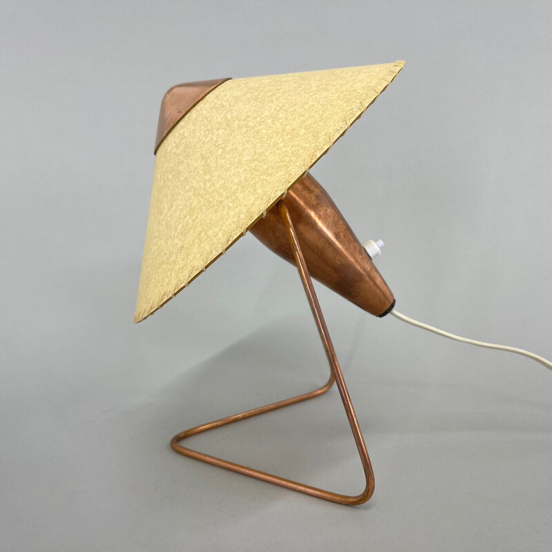 Vintage lamp with paper shade by Helena Frantova for Okolo, Czechoslovakia 1950s