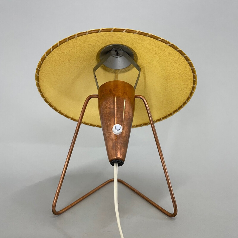 Vintage lamp with paper shade by Helena Frantova for Okolo, Czechoslovakia 1950s