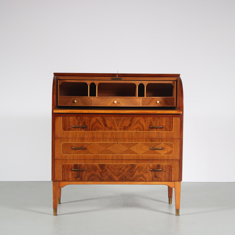 Vintage houten secretaire van Egon Ostengaard voor Svensk Mobelindustri, Zweden 1960