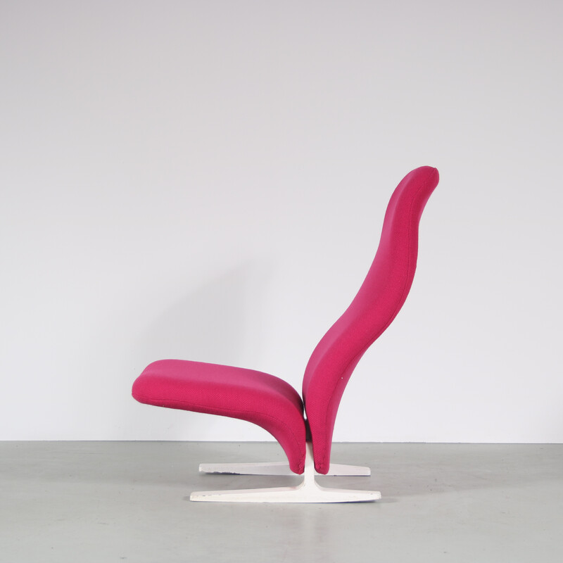 Fauteuil longue vintage "Concorde" en métal par Pierre Paulin pour Artifort, Pays-Bas 1970