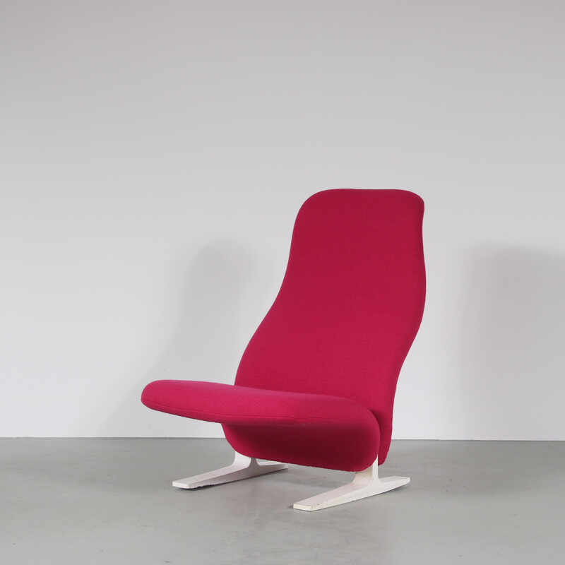 Fauteuil longue vintage "Concorde" en métal par Pierre Paulin pour Artifort, Pays-Bas 1970