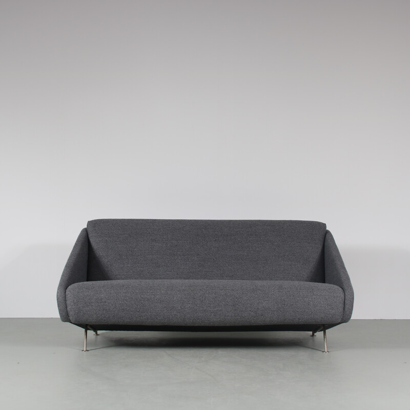Vintage sofa in grey fabric by Theo Ruth for Artifort, Netherlands 1950s