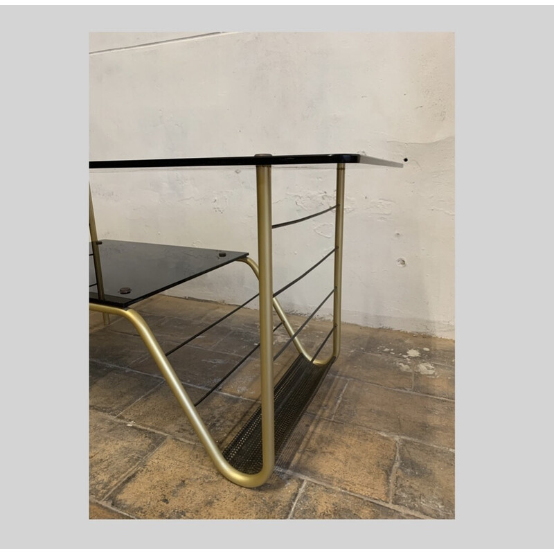 Vintage steel coffee table by Pierre Guariche for Airborne, 1950s