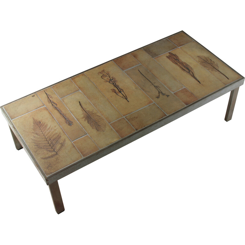 Vintage coffee table Garrigue by Roger Capron, France 1960