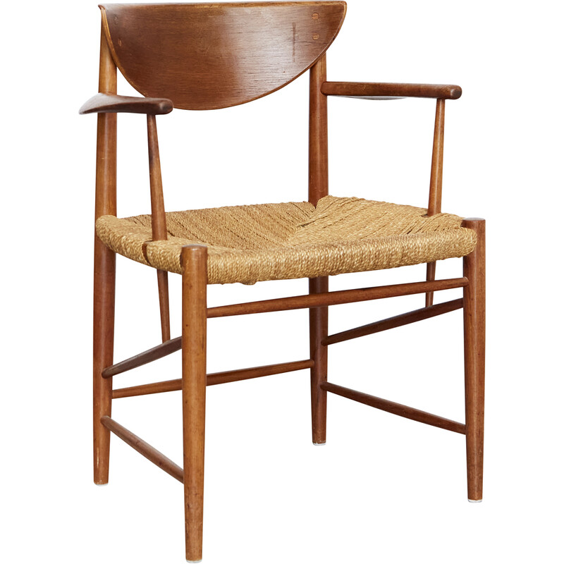 Vintage fauteuil No.317 van Peter Hvidt en Orla Mølgaard-Nielsen voor Søborg