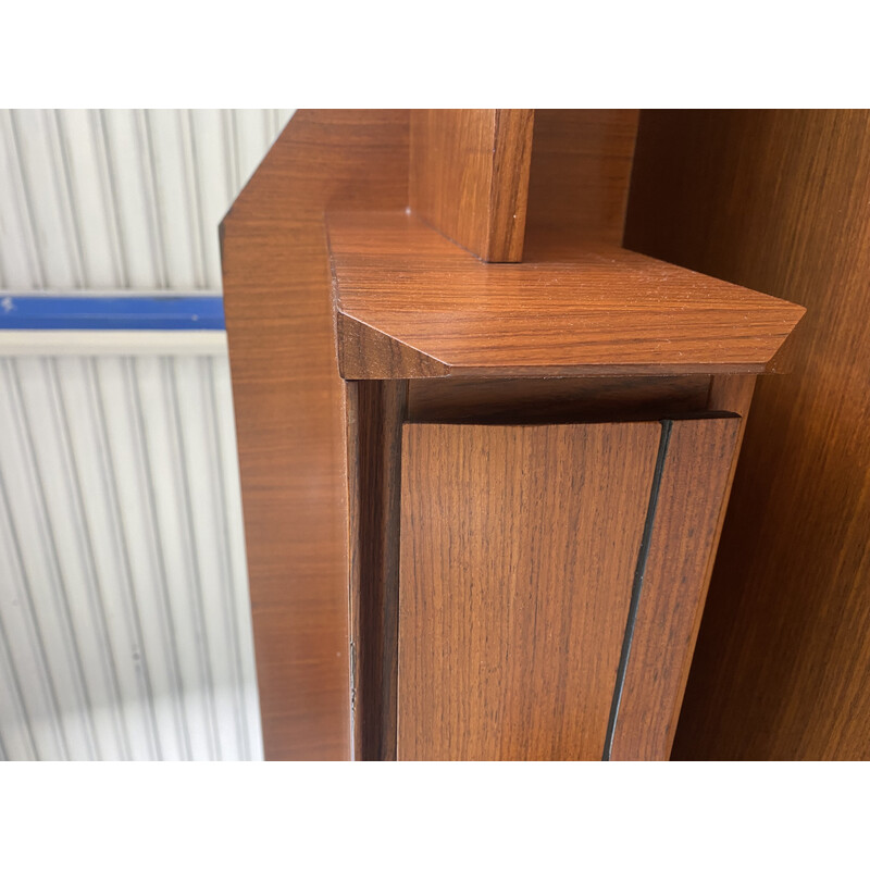 Vintage sideboard in rosewood and metal by Gianfranco Frattini for Cantù La Permanente, 1960s