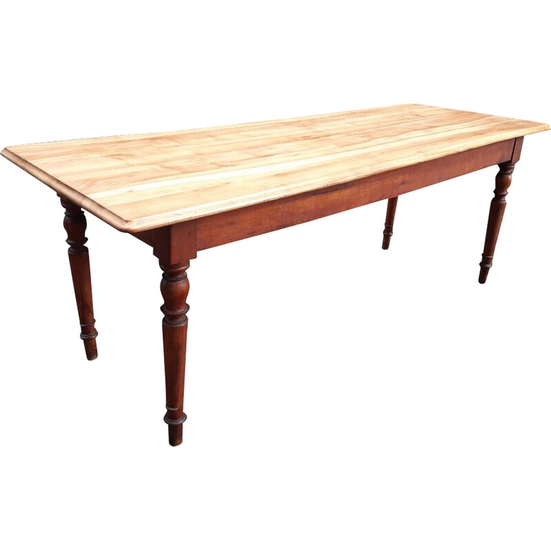 Vintage cherry wood table, 1930s-1940s