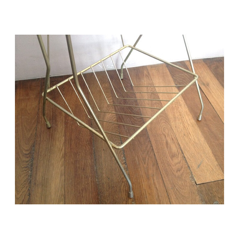 Magazine rack in brass - 1950s