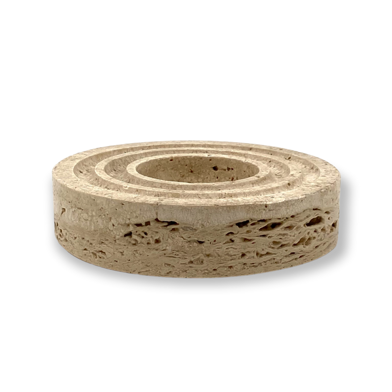 Vintage ashtray in travertine by Cerri Nestore, Italy 1970s